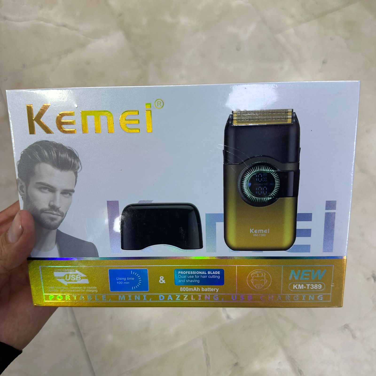 AFEITADORA KEMEI T389